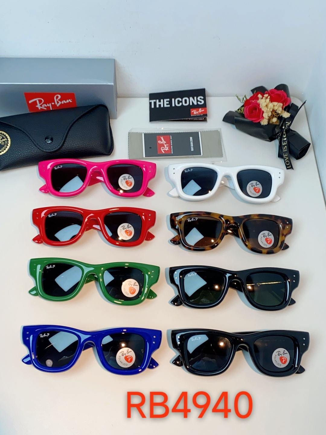 RayBan雷朋 ASAP ROCKY联名带钻款Puffer方形男女款太阳镜0RB4940B Size:
