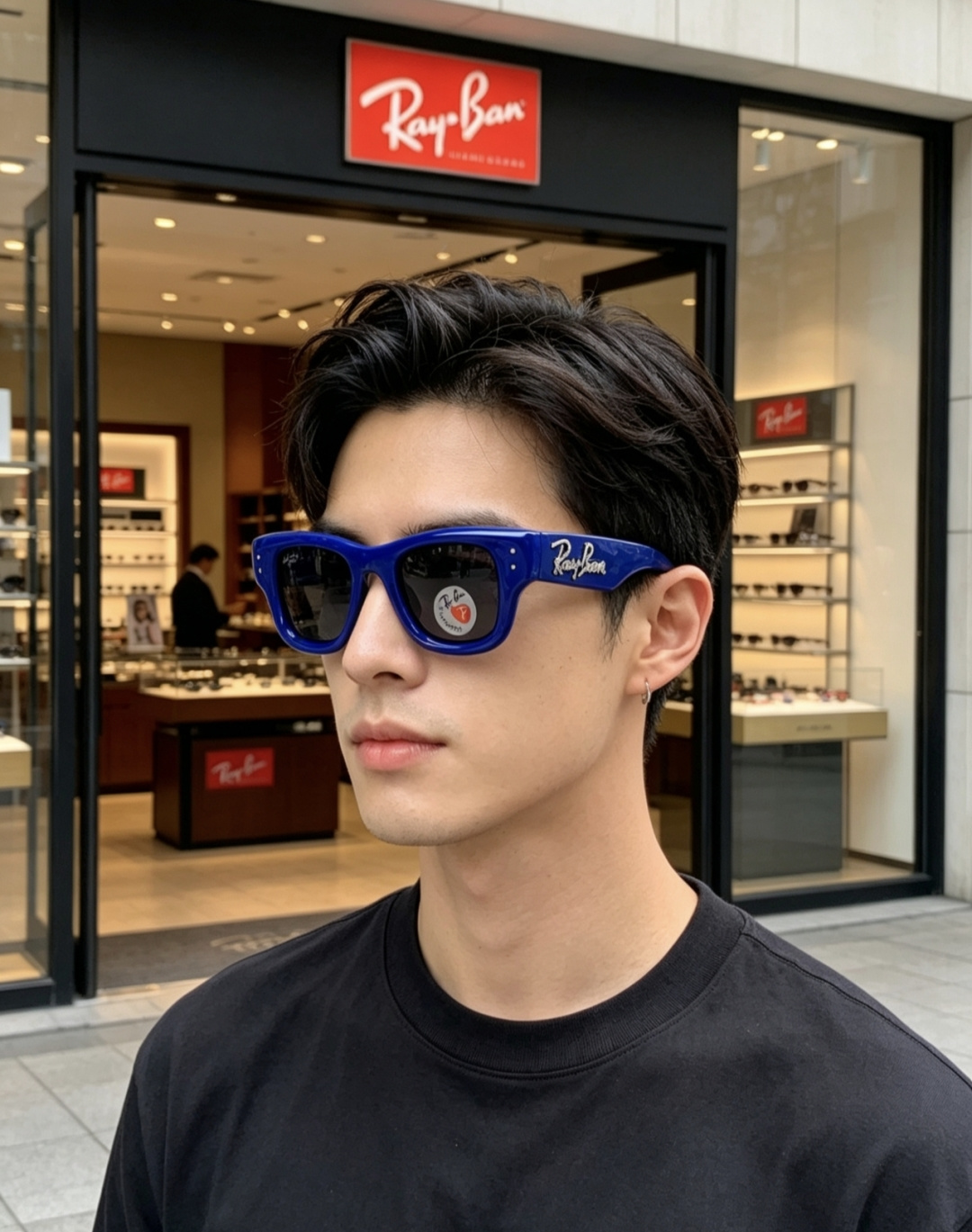 RayBan雷朋 ASAP ROCKY联名带钻款Puffer方形男女款太阳镜0RB4940B Size: