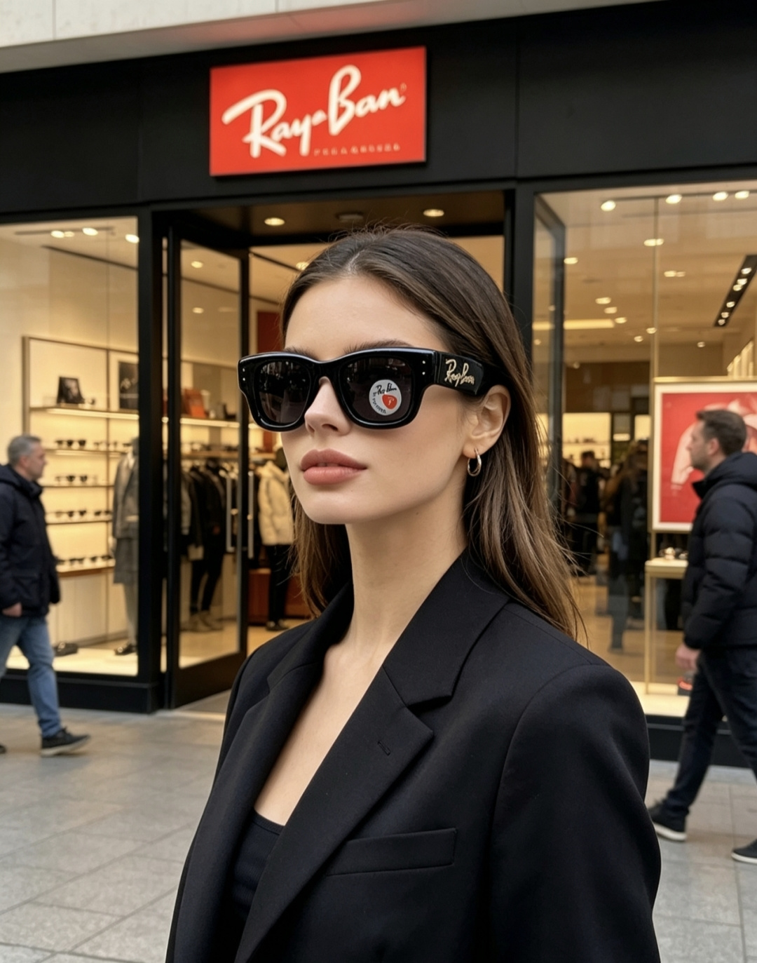 RayBan雷朋 ASAP ROCKY联名带钻款Puffer方形男女款太阳镜0RB4940B Size: