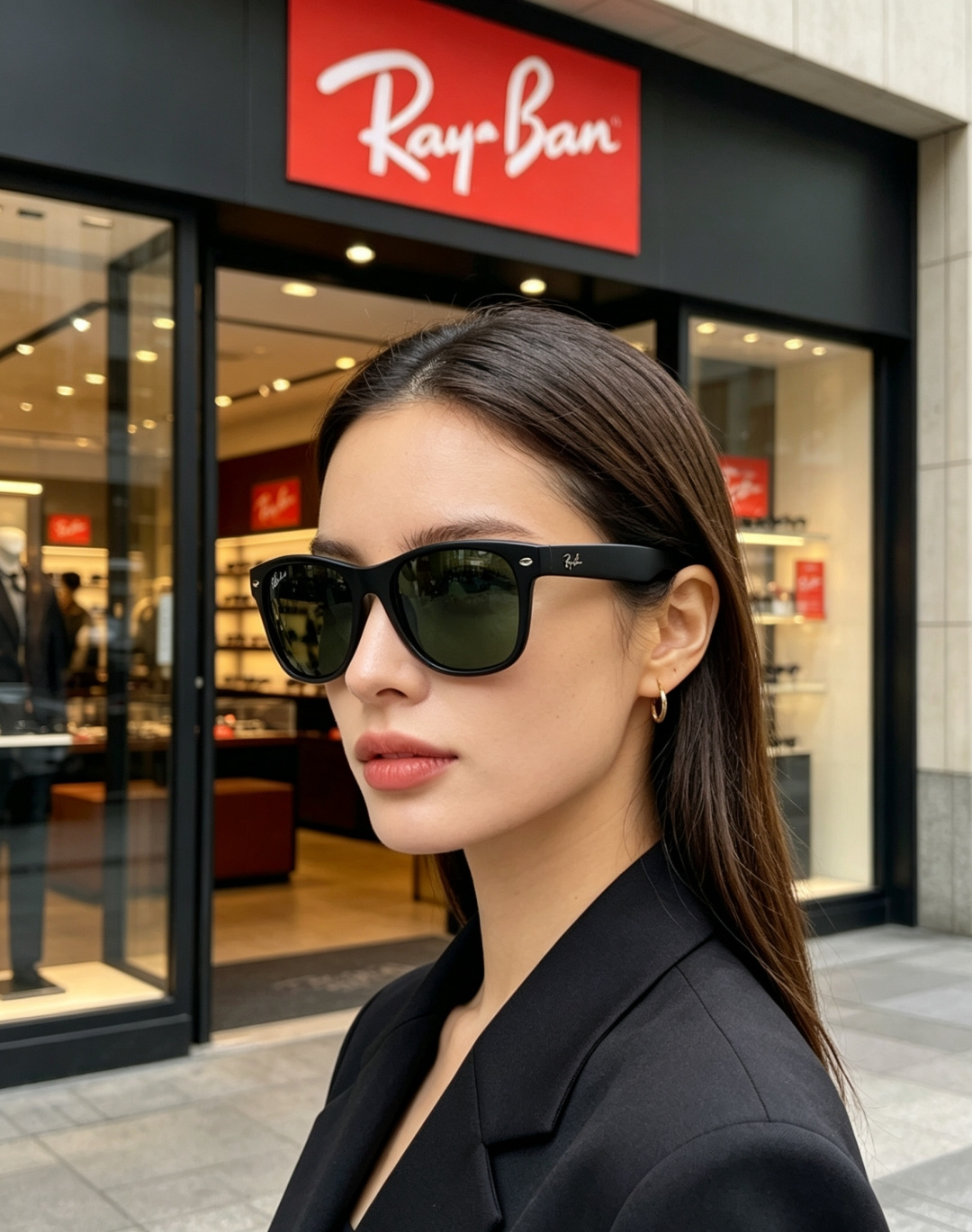 雷朋Ray‑Ban｜经典旅人系列墨镜，经典Wayfarer方框版型，万年不过时，不挑脸型不挑性别，男女同