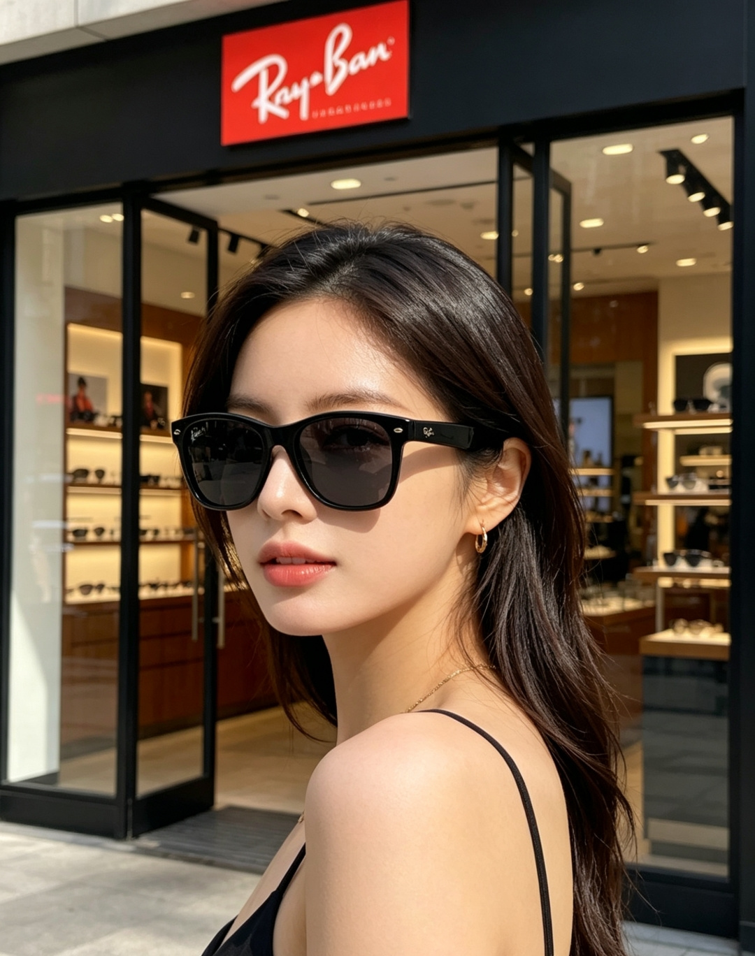雷朋Ray‑Ban｜经典旅人系列墨镜，经典Wayfarer方框版型，万年不过时，不挑脸型不挑性别，男女同
