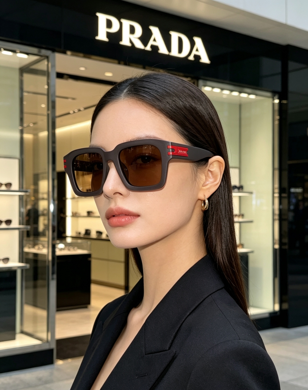 Prada普拉达 2026新款 高版镜框自带磨砂雾面质感，更显低调高级，不易沾指纹，日常打理超省心。利落