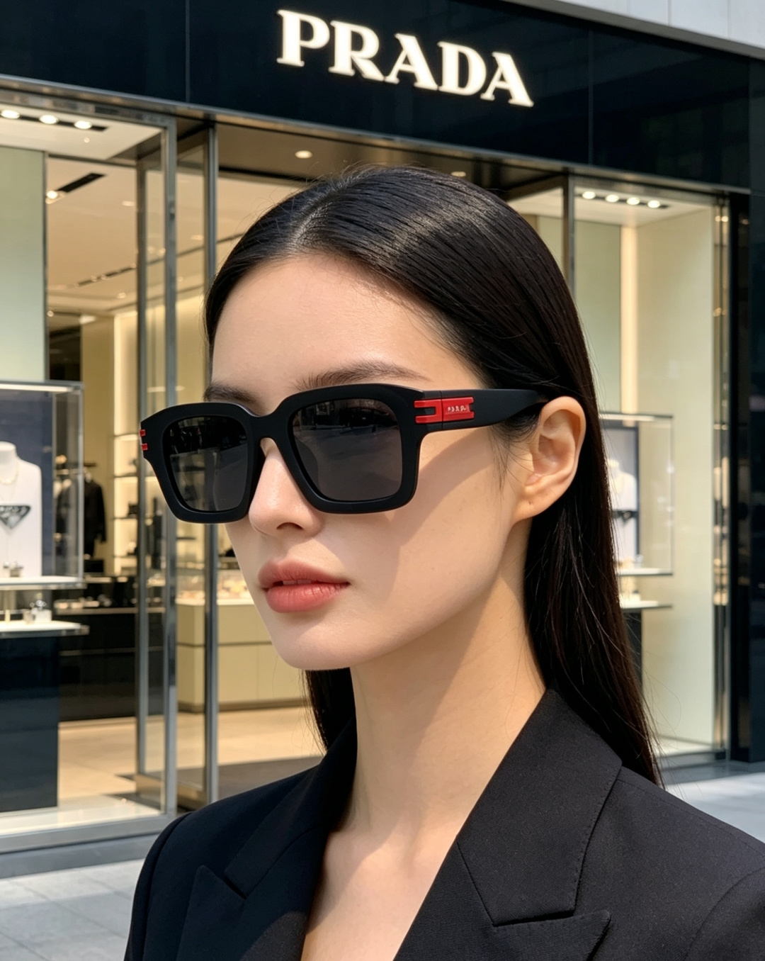 Prada普拉达 2026新款 高版镜框自带磨砂雾面质感，更显低调高级，不易沾指纹，日常打理超省心。利落