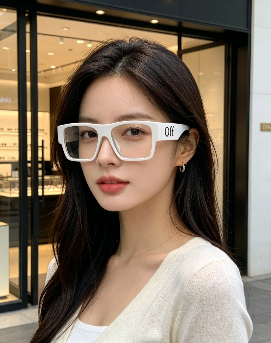 Off-White 方框墨镜 | 街头潮人标配 经典方框廓形，利落又自带复古街头气场，不挑脸型还能轻松修