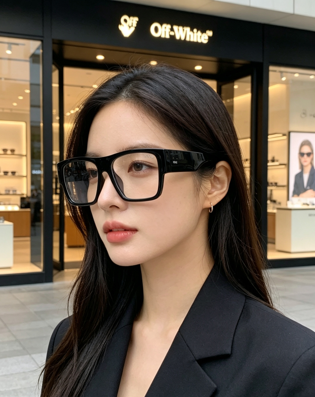Off-White 方框墨镜 | 街头潮人标配 经典方框廓形，利落又自带复古街头气场，不挑脸型还能轻松修