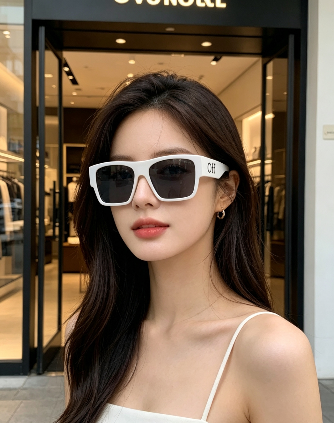 Off-White 方框墨镜 | 街头潮人标配 经典方框廓形，利落又自带复古街头气场，不挑脸型还能轻松修