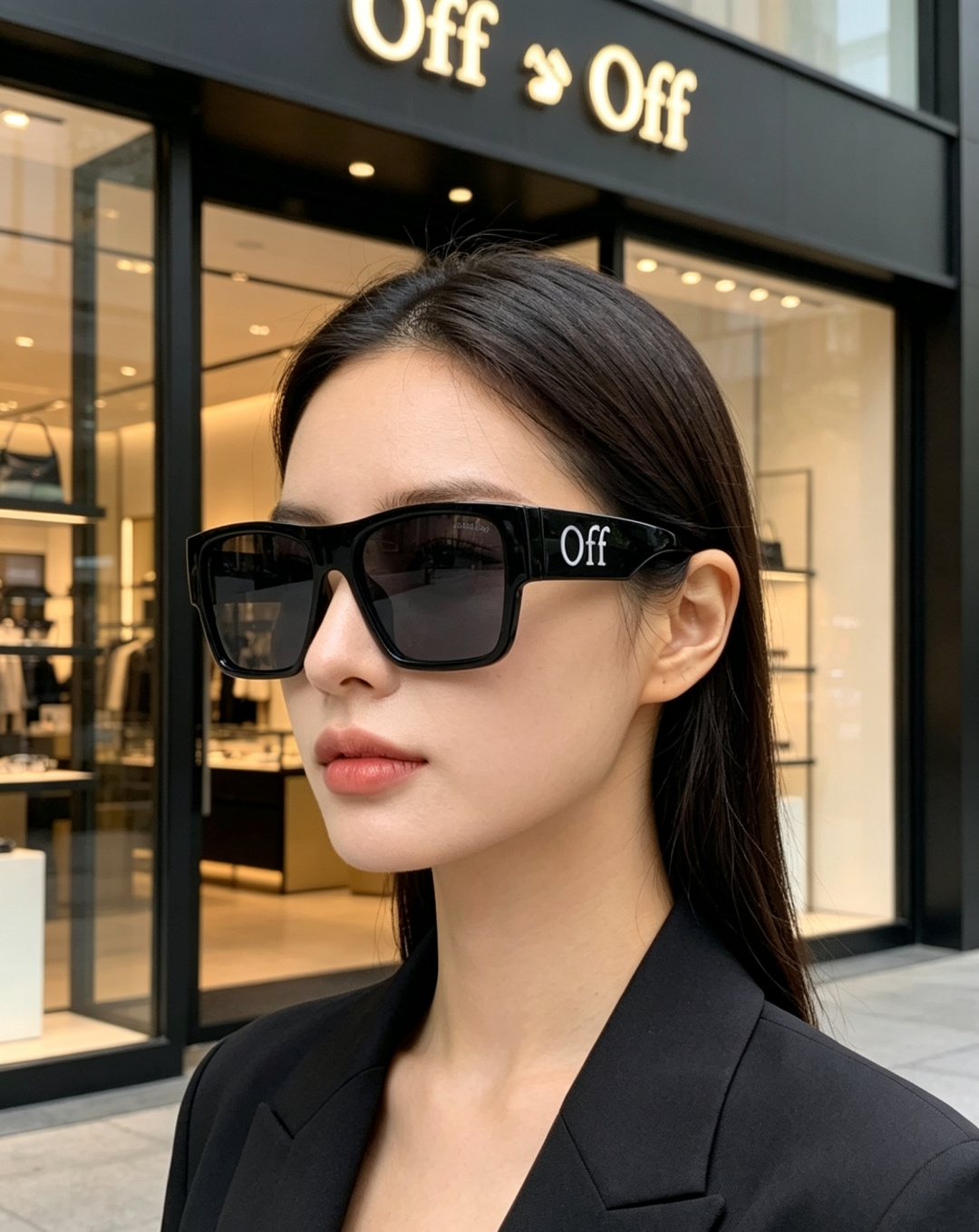 Off-White 方框墨镜 | 街头潮人标配 经典方框廓形，利落又自带复古街头气场，不挑脸型还能轻松修