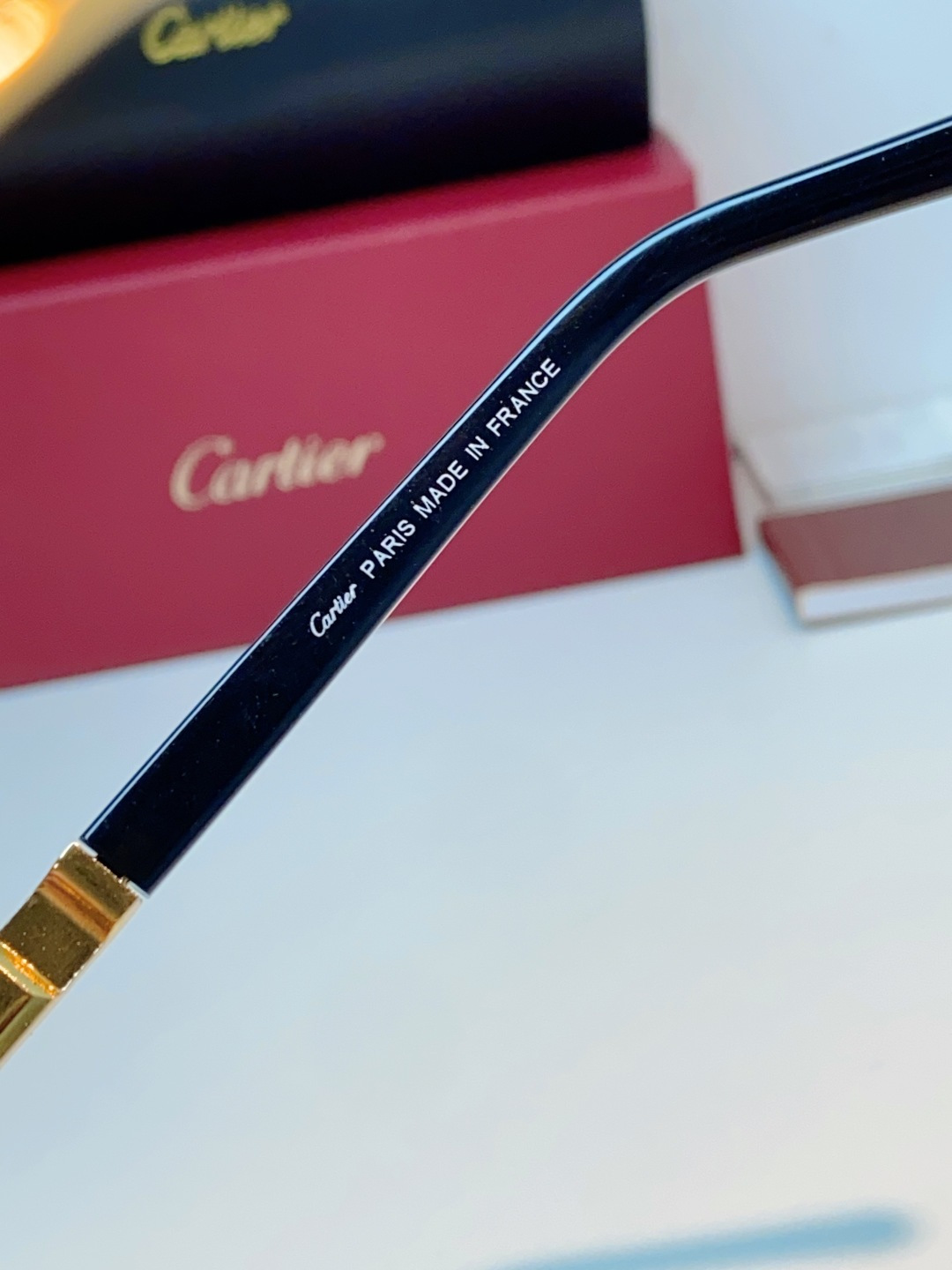 Cartier卡地亚 2026新款 欧美复古窄框长方形无框切边墨镜男女潮人小脸显瘦太阳眼镜