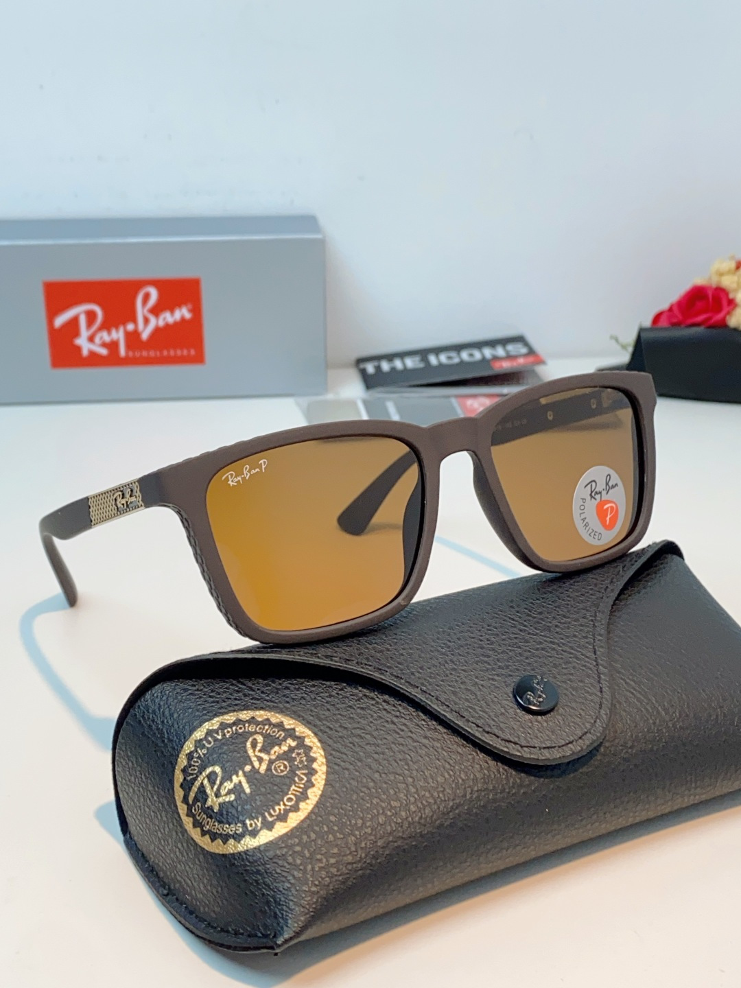 RayBan雷朋 2026经典方形偏光墨镜｜天生焦点，型格不设限，🕶️ 自带高阶气场的雷朋经典款，一戴上