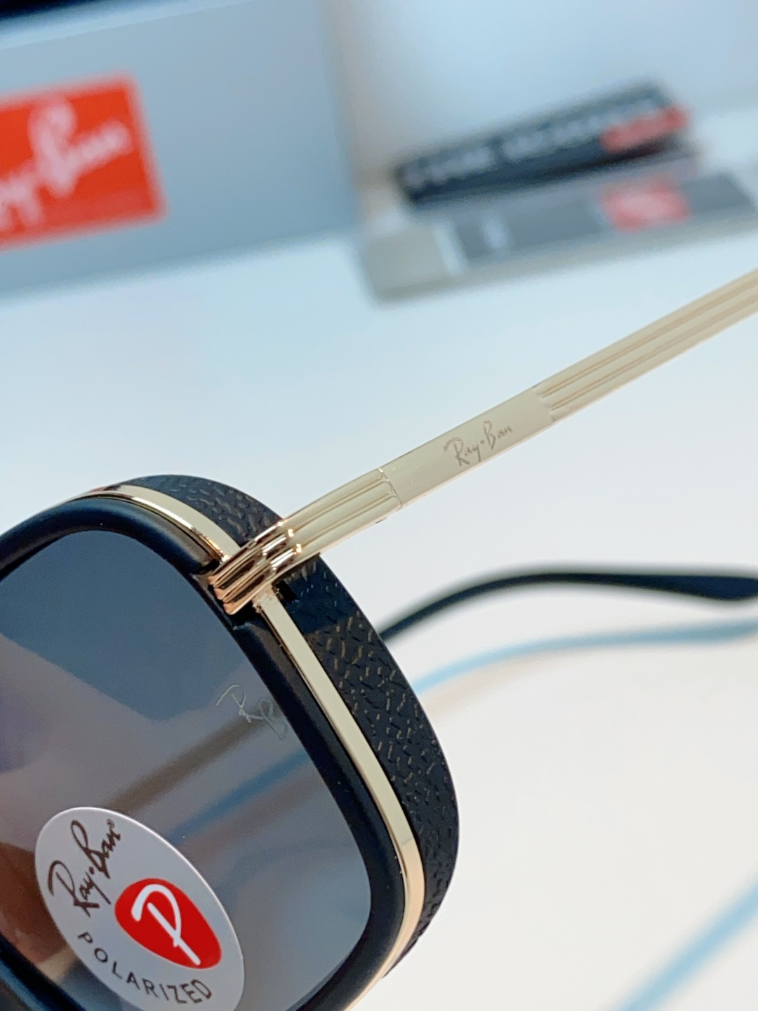 Rayban雷朋 新款 偏光太阳镜  男女同款时尚潮流墨镜驾驶开车休闲太阳眼镜 RB4105 Size:
