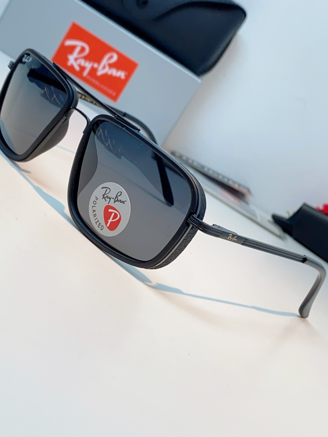 Rayban雷朋 新款 偏光太阳镜  男女同款时尚潮流墨镜驾驶开车休闲太阳眼镜 RB4105 Size: