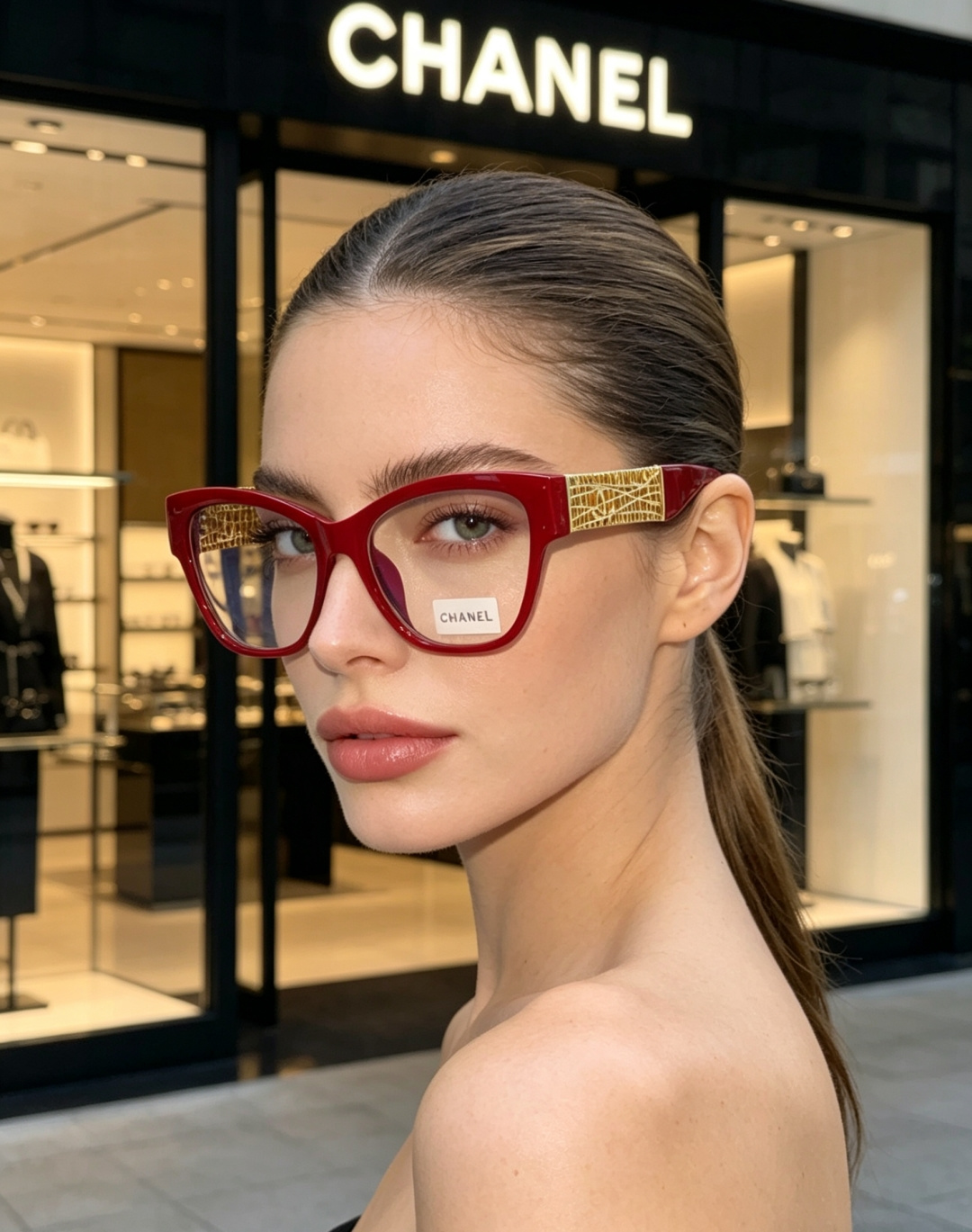 Chanel香奈儿 2026新款金饰墨镜，法式优雅永不落幕，菱格纹×双C，解锁贵气氛围感。通勤出街百搭不