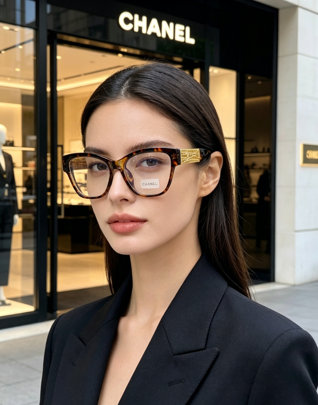 Chanel香奈儿 2026新款金饰墨镜，法式优雅永不落幕，菱格纹×双C，解锁贵气氛围感。通勤出街百搭不