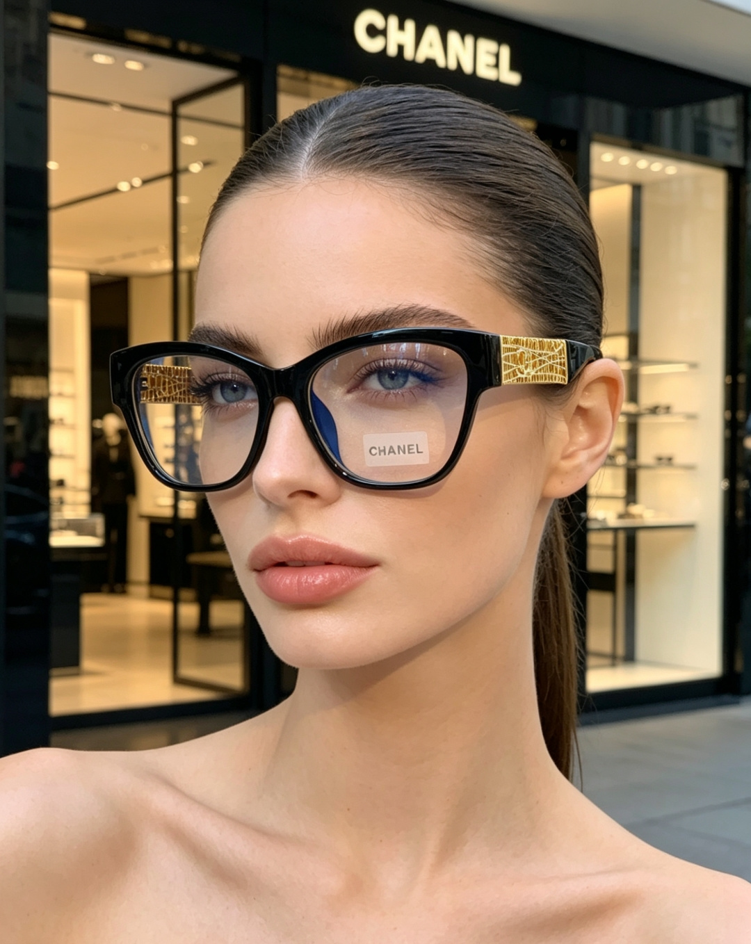 Chanel香奈儿 2026新款金饰墨镜，法式优雅永不落幕，菱格纹×双C，解锁贵气氛围感。通勤出街百搭不