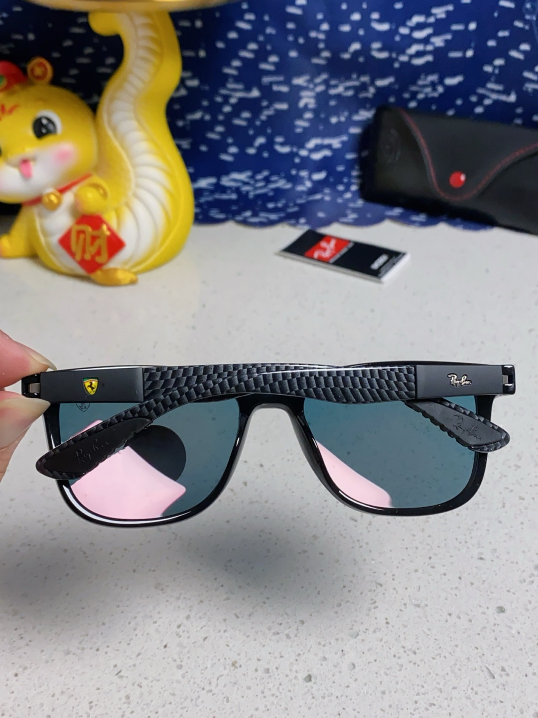 RayBan雷朋 法拉利联名 偏光彩膜太阳镜墨镜超轻简约开车镜驾驶镜板材全框镜时尚太阳镜 RB8342