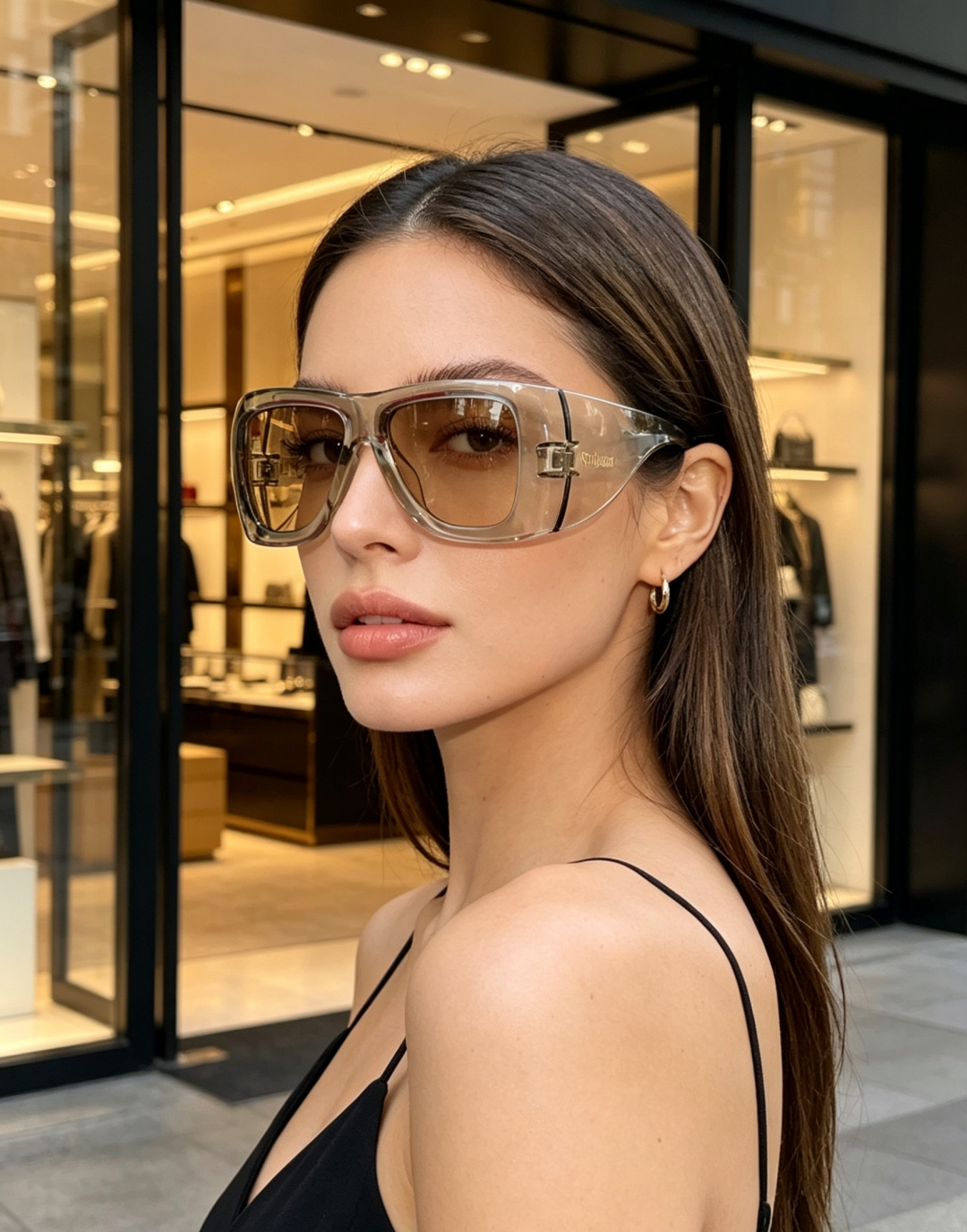 Saint Laurent YSL圣罗兰 谁懂啊！这副YSL风墨镜直接把复古街头感焊在脸上了😭宽边包裹的