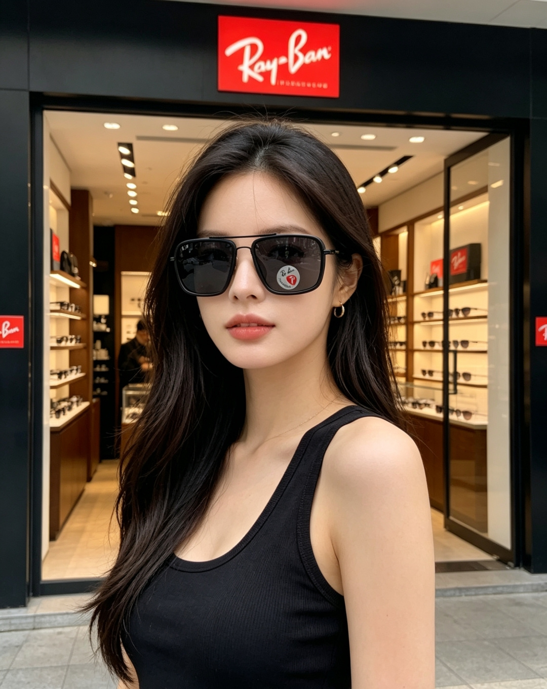 Rayban雷朋 新款 偏光太阳镜  男女同款时尚潮流墨镜驾驶开车休闲太阳眼镜 RB4105 Size: