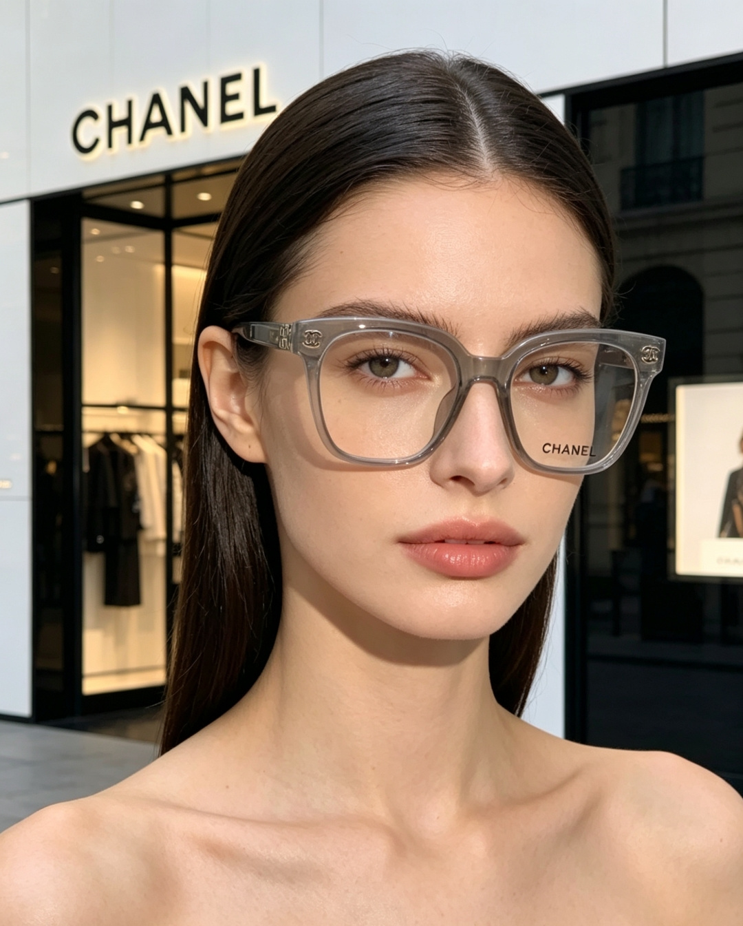 Chanel香奈儿 2026新款经典墨镜，是日常用和搭配都很合适的百搭款，镜腿上有香奈儿标志性的双C金属