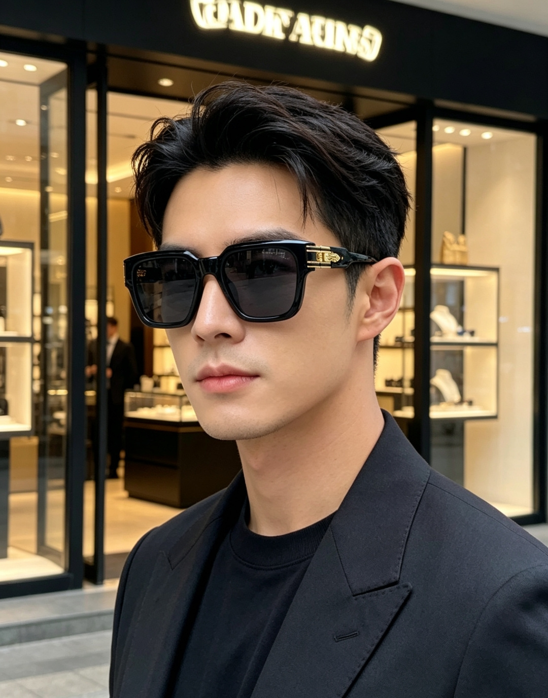 Chrome Hearts 克罗心 复古方框太阳镜，这副克罗心太阳镜，是美式街头奢华美学的标志性单品，也
