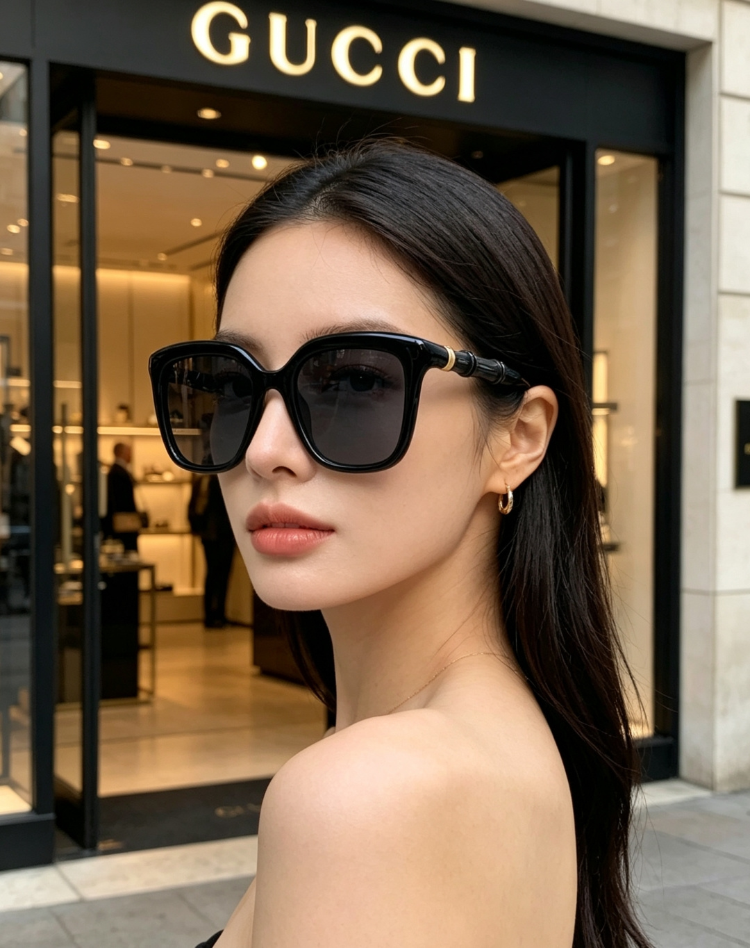 GUCCI古奇 2026新款竹节系列太阳镜，将品牌标志性的竹节元素与现代复古美学完美融合，是自带优雅气质