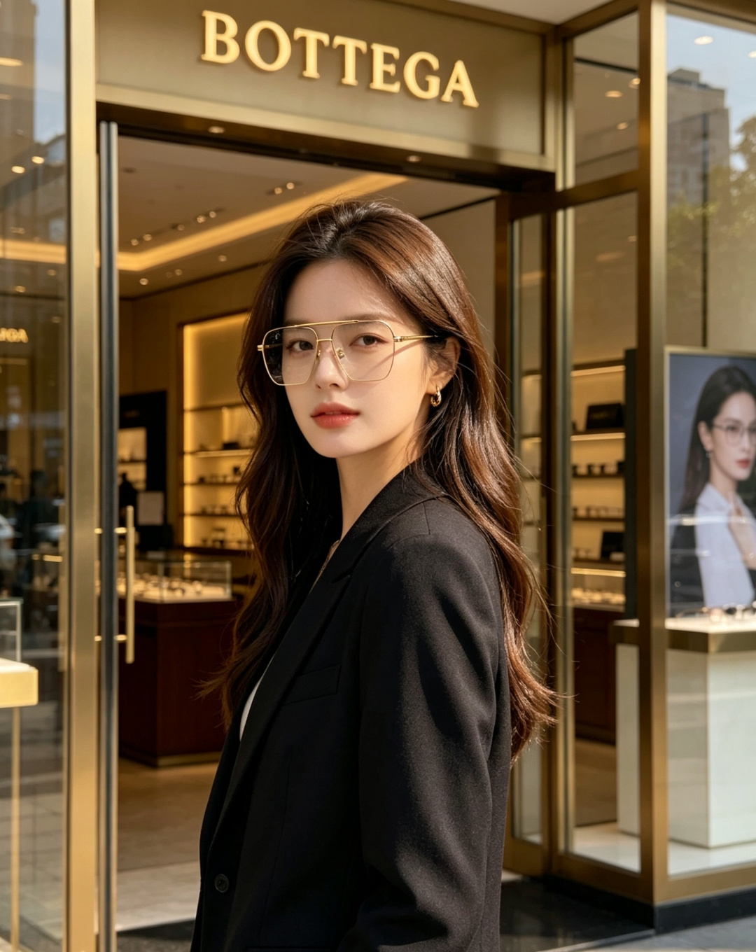 BOTTEGA VENETA宝缇嘉 2026新款金属飞行员款太阳镜，完美诠释了品牌标志性的极简主义美学。