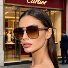 Cartier卡地亚 双梁飞行员式太阳镜 | 绅士格调的奢华表达。这副墨镜以经典的双梁飞行员造型为灵感, Cartier卡地亚 双梁飞行员式太阳镜 | 绅士格调的奢华表达。这副墨镜以经典的双梁飞行员造型为灵感,