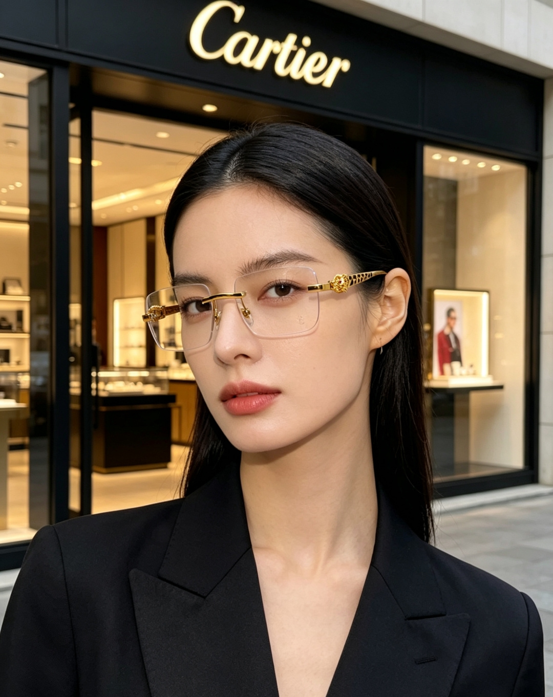 Cartier卡地亚 2026经典猎豹系列无框太阳镜，将法式奢雅美学与猎豹图腾完美融合，是成熟男士彰显格