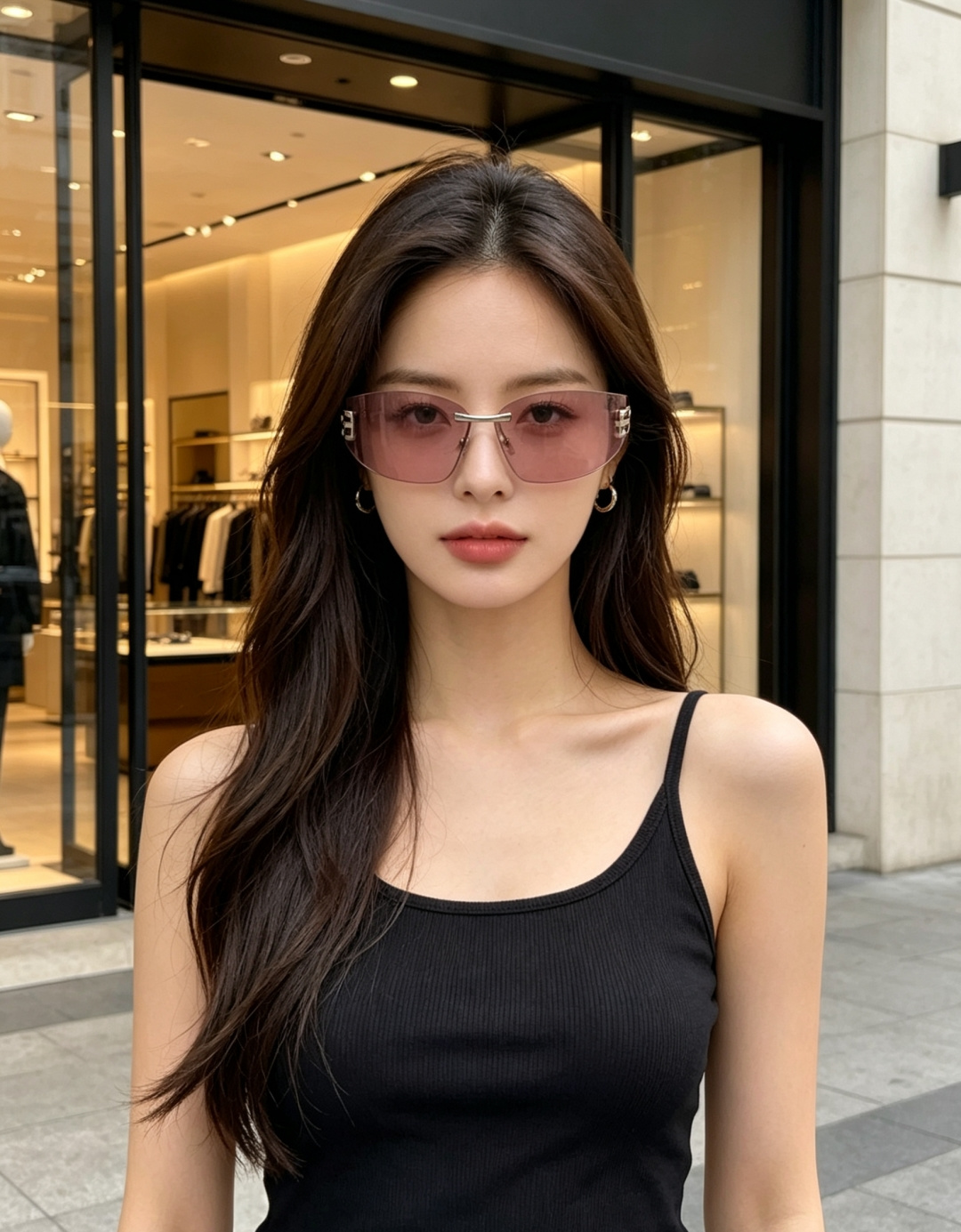 Balenciaga巴黎世家 2026新款无框弯刀墨镜｜Y2K辣妹氛围感封神单品，一眼沦陷的巴黎世家未来