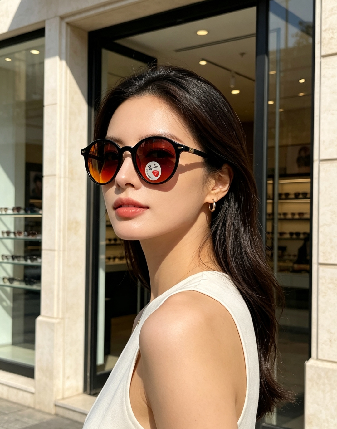RayBan雷朋 2026新款经典小圆框偏光墨镜上线专柜，复古耐看不挑穿搭，偏光镜片防晒护眼，简约黑框低