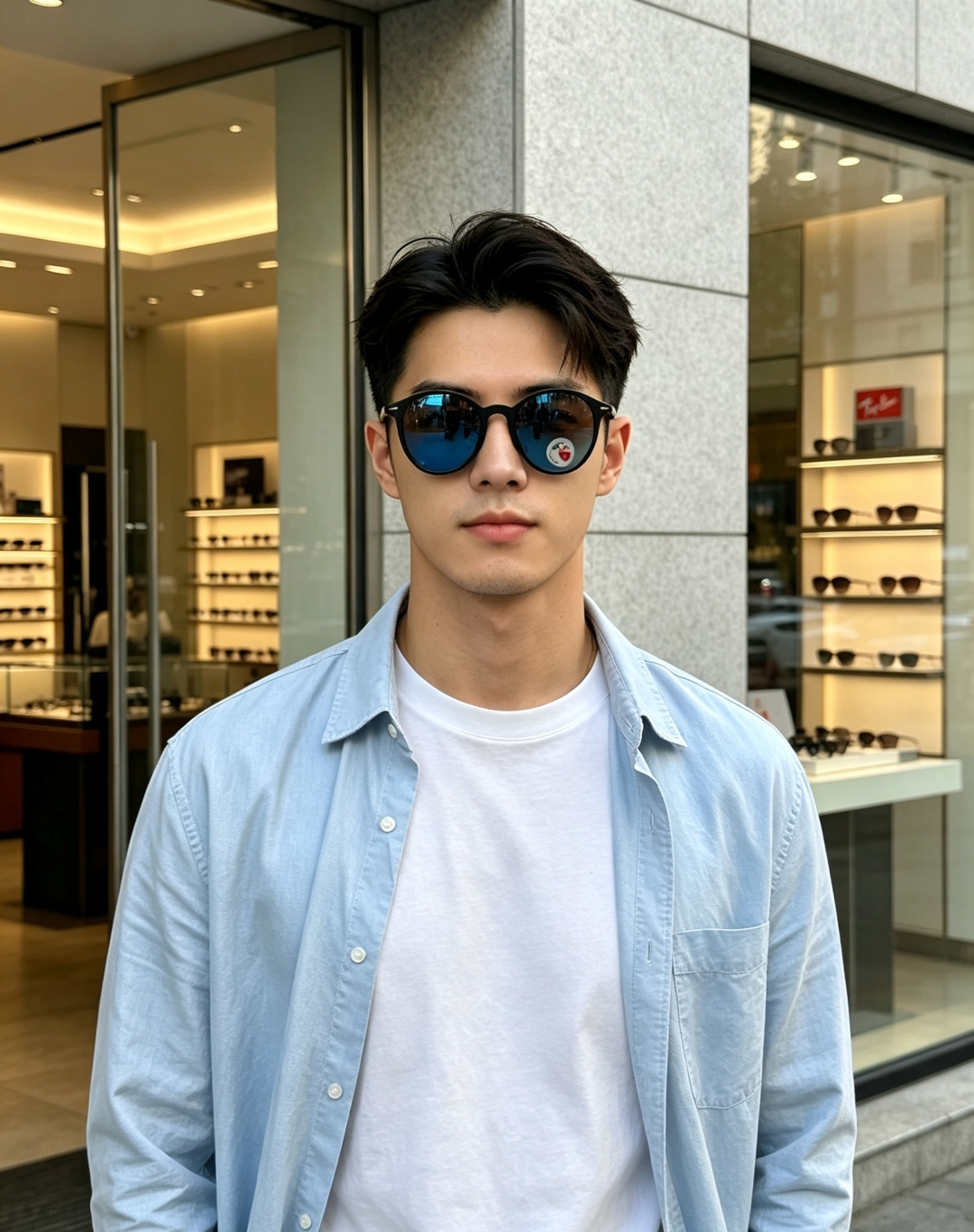 RayBan雷朋 2026新款经典小圆框偏光墨镜上线专柜，复古耐看不挑穿搭，偏光镜片防晒护眼，简约黑框低