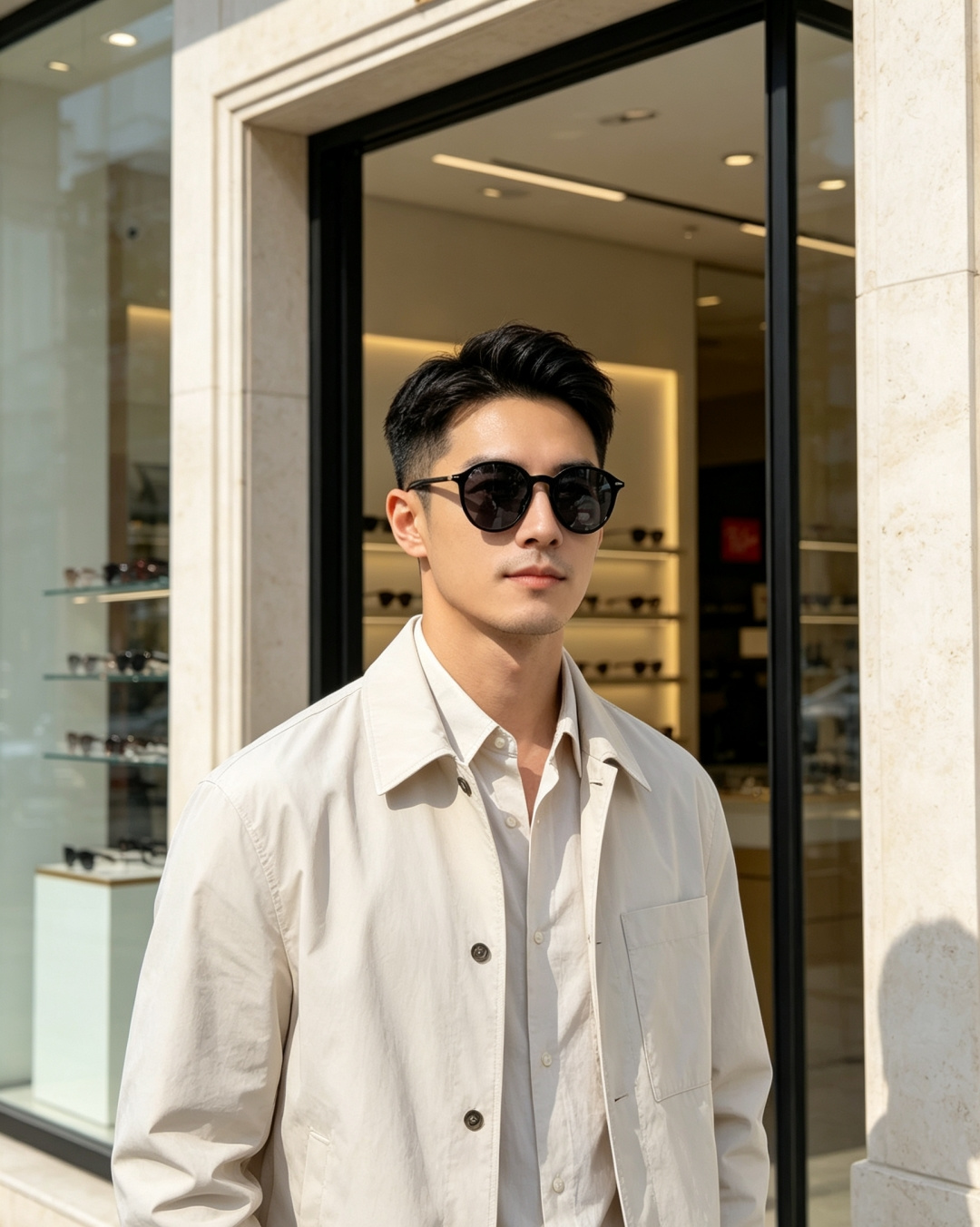 RayBan雷朋 2026新款经典小圆框偏光墨镜上线专柜，复古耐看不挑穿搭，偏光镜片防晒护眼，简约黑框低