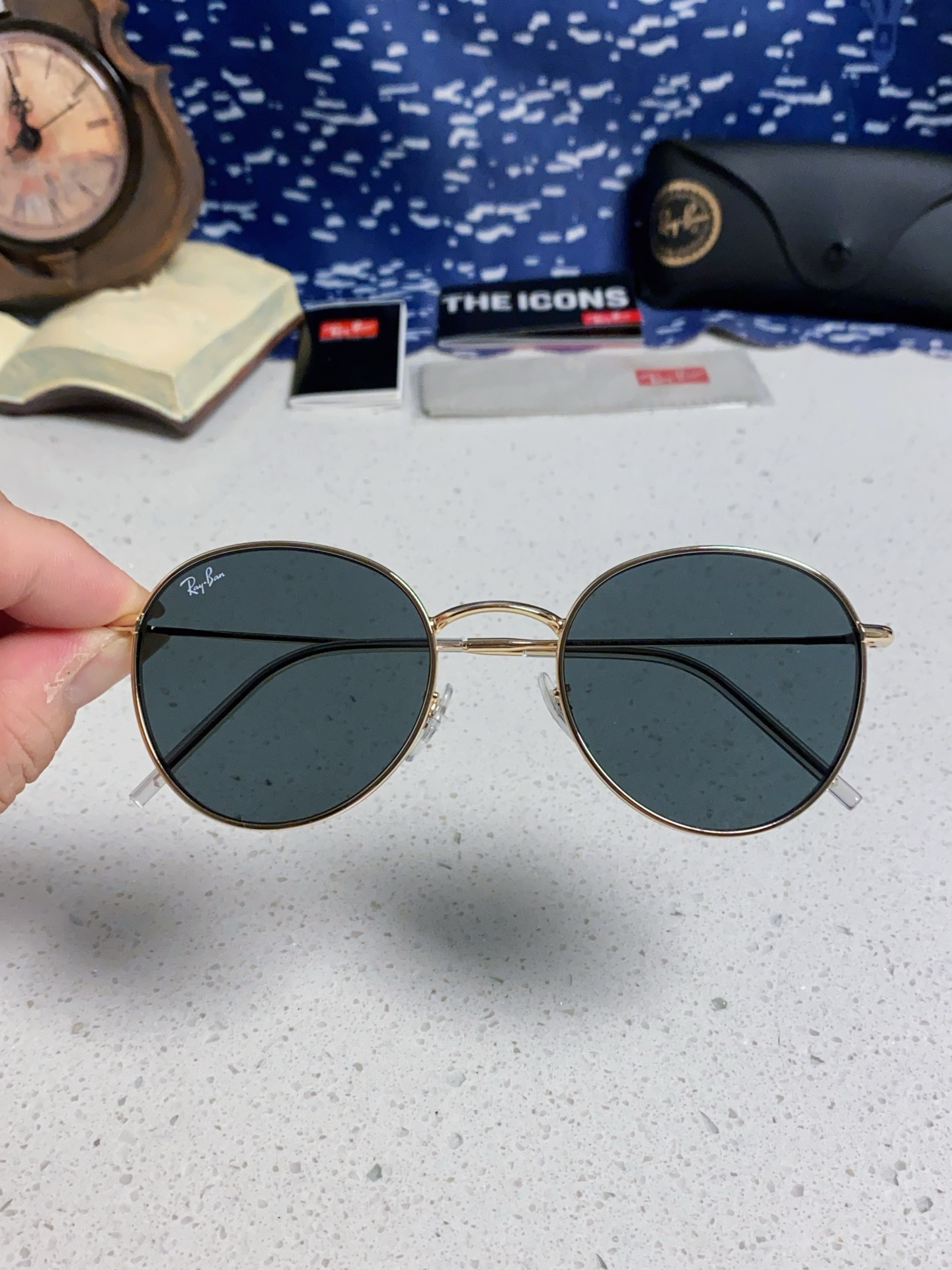 RayBan雷朋REVERSE反转潘托斯金属框眼镜男女款太阳墨镜RB0103S