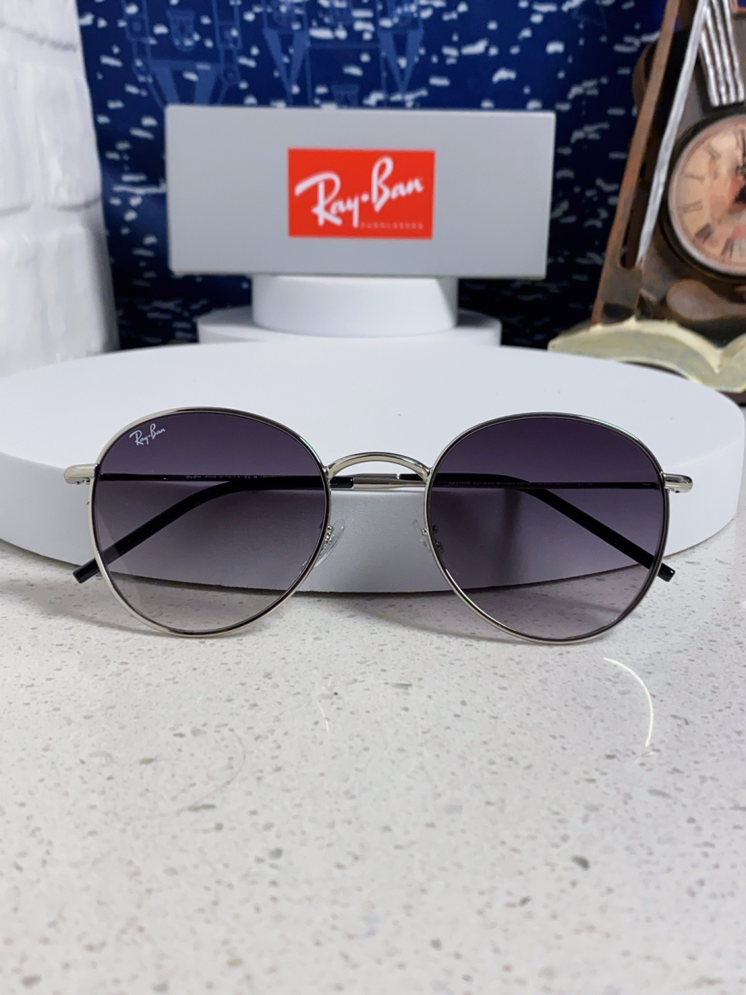 RayBan雷朋REVERSE反转潘托斯金属框眼镜男女款太阳墨镜RB0103S
