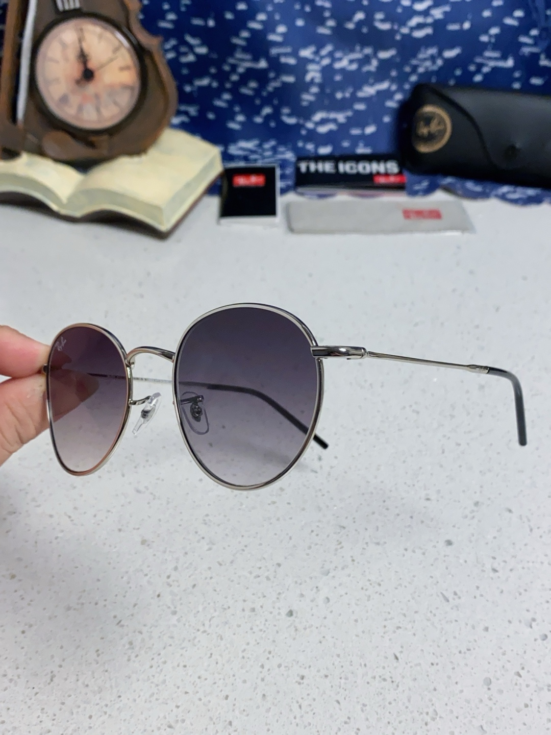 RayBan雷朋REVERSE反转潘托斯金属框眼镜男女款太阳墨镜RB0103S