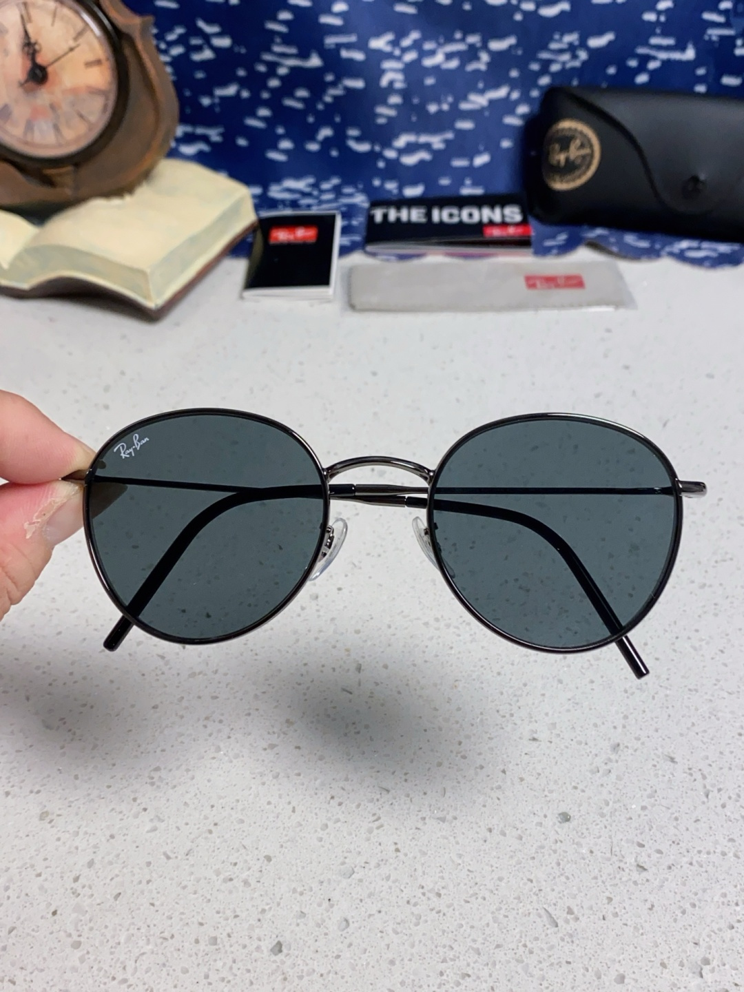 RayBan雷朋REVERSE反转潘托斯金属框眼镜男女款太阳墨镜RB0103S
