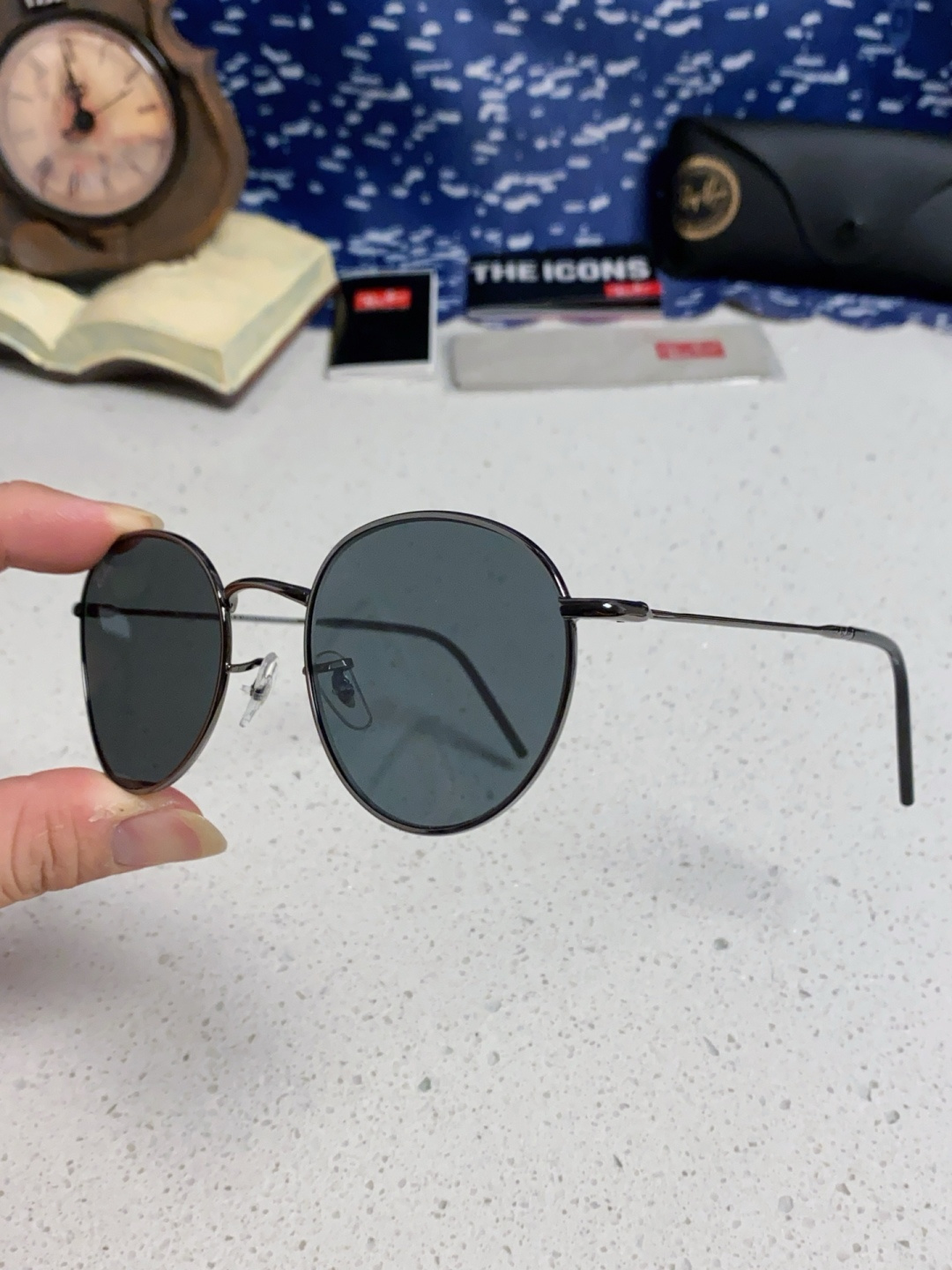 RayBan雷朋REVERSE反转潘托斯金属框眼镜男女款太阳墨镜RB0103S