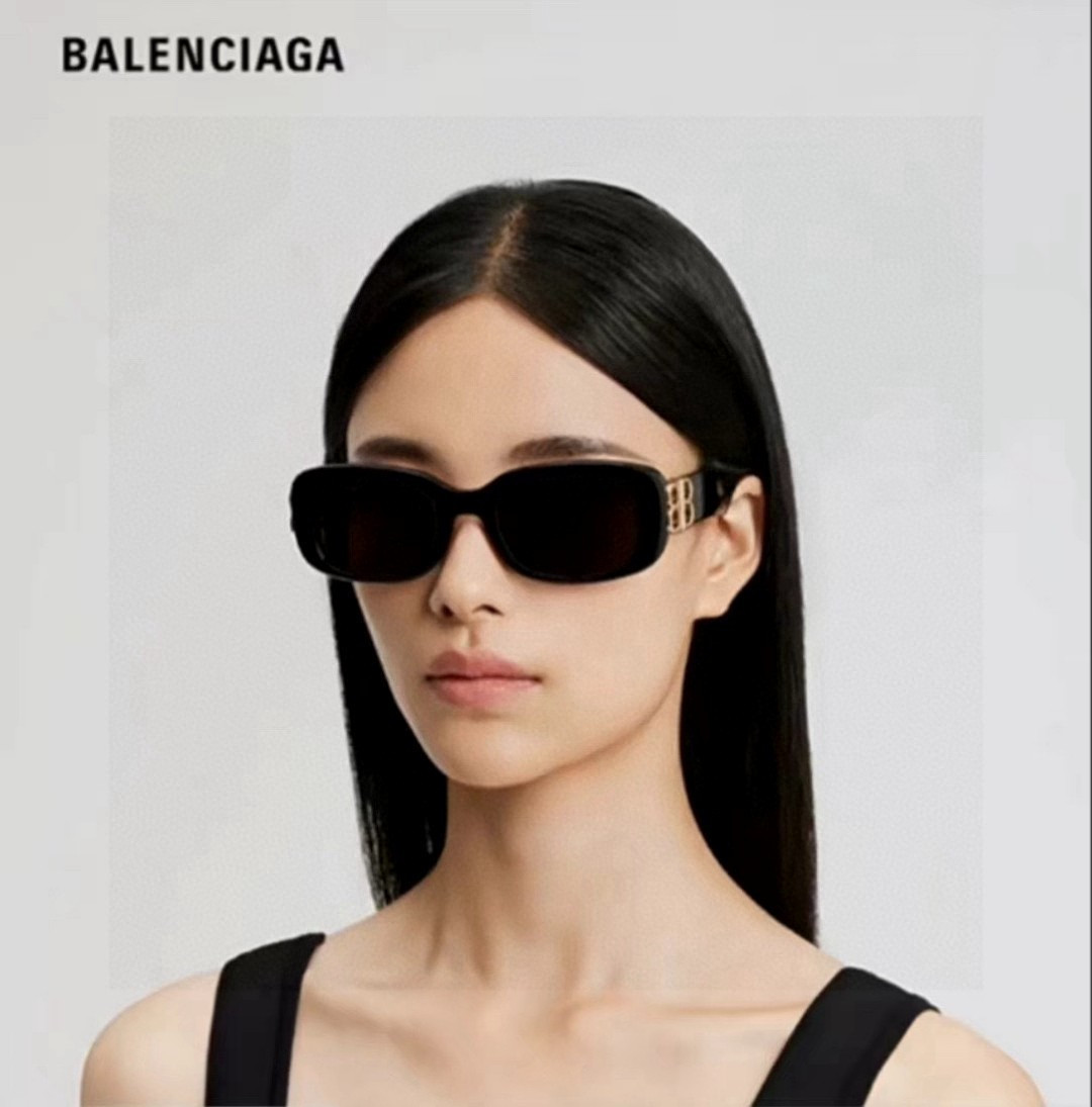 Balenciaga巴黎世家2026新品墨镜女潮流经典BB窄框太阳镜 BB0310SK
