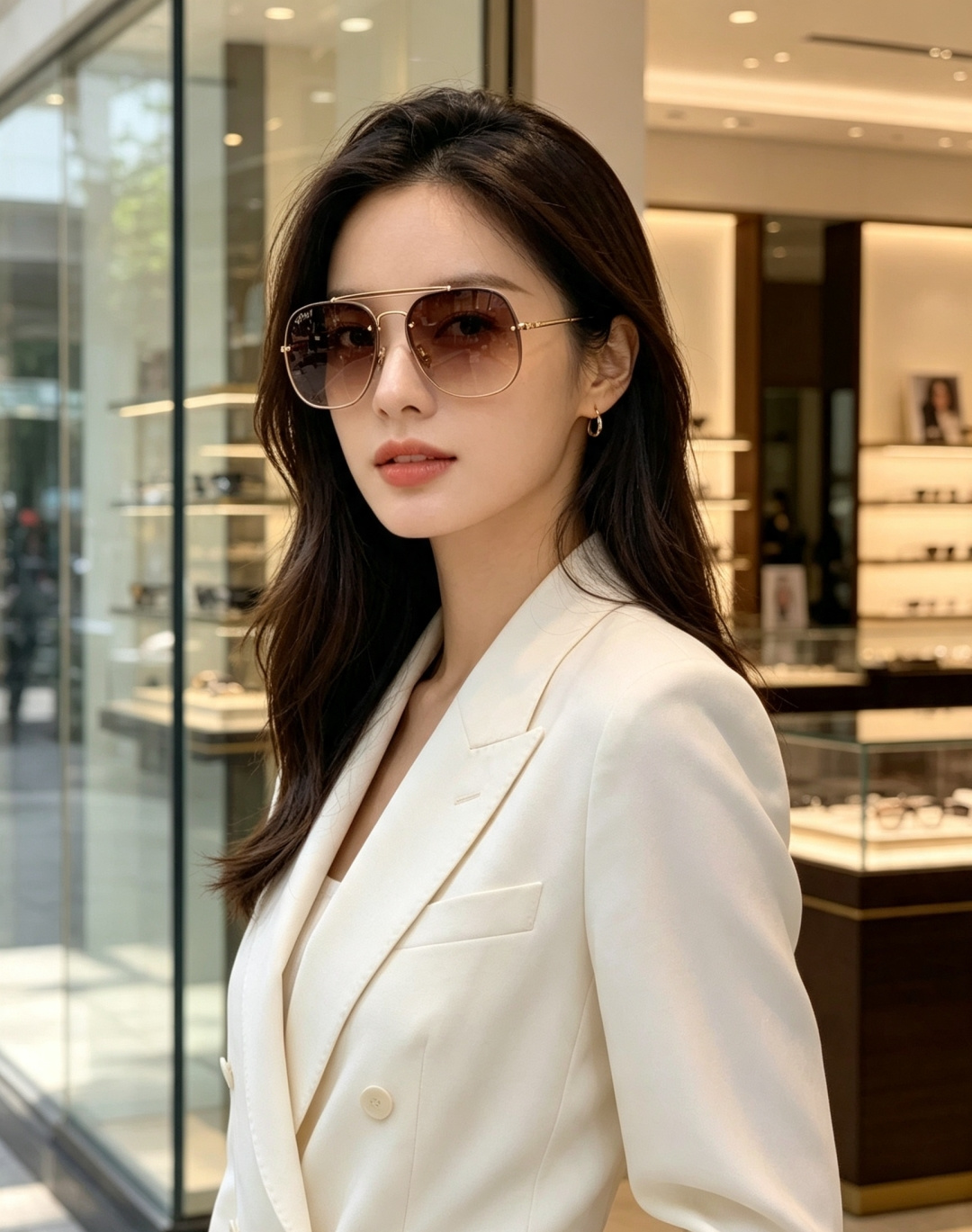 RayBa雷朋 2026新款将军双梁飞行员墨，细金金属框自带高级柔光滤镜，上脸氛围感拉满 半框无边设计视野开阔，开车防晒