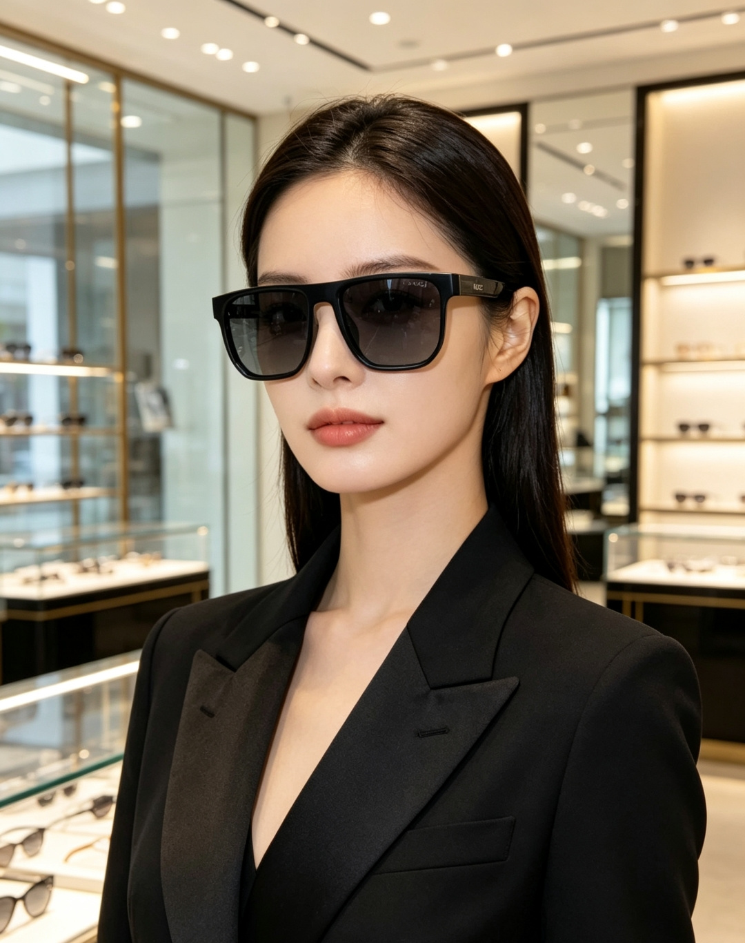 Gucci古奇 2026新款经典方框墨镜|低调奢感日常刚需,醋酸纤维方框利落大气,镜腿刻印细腻GUCCI标识,简约不浮夸 Gucci古奇 2026新款经典方框墨镜|低调奢感日常刚需,醋酸纤维方框利落大气,镜腿刻印细腻GUCCI标识,简约不浮夸