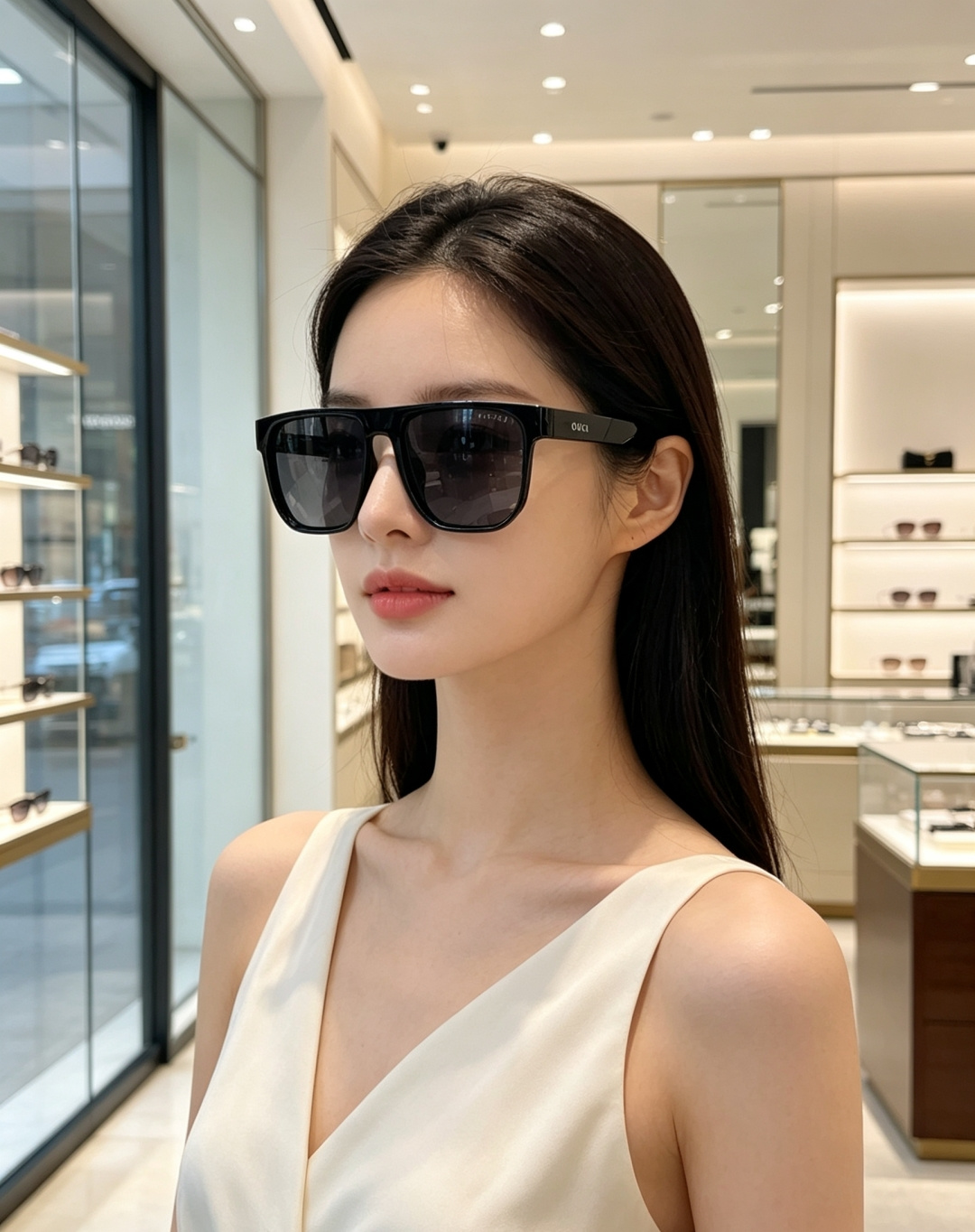 Gucci古奇 2026新款经典方框墨镜|低调奢感日常刚需,醋酸纤维方框利落大气,镜腿刻印细腻GUCCI标识,简约不浮夸 Gucci古奇 2026新款经典方框墨镜|低调奢感日常刚需,醋酸纤维方框利落大气,镜腿刻印细腻GUCCI标识,简约不浮夸