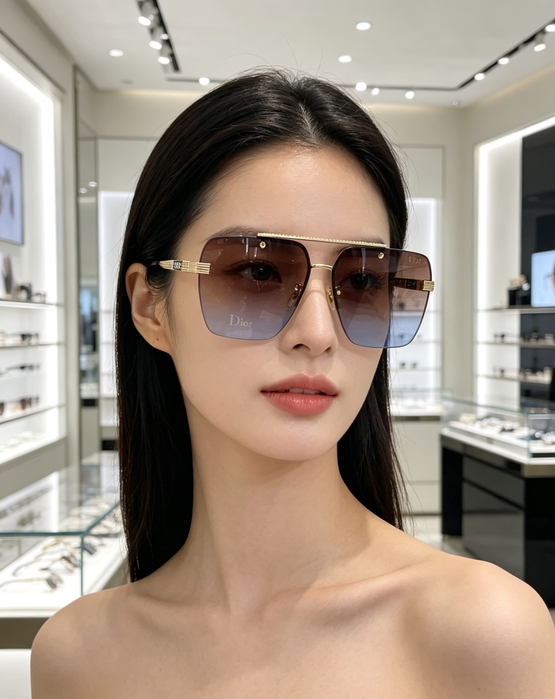 Dior迪奥 2026新款自带高级冷调气场的无边飞行员墨镜,潮人出行刚需单品🕶️ 半框上梁设计+无边切角大镜片,利落几何 Dior迪奥 2026新款自带高级冷调气场的无边飞行员墨镜,潮人出行刚需单品🕶️ 半框上梁设计+无边切角大镜片,利落几何