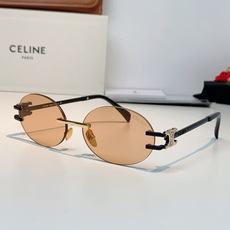 CELINE塞林 凯旋门无框椭圆墨镜|法式复古氛围感拉满🕶小众无框椭圆形镜片,自带90年代复古腔调,镜腿标志性凯旋门金属 CELINE塞林 凯旋门无框椭圆墨镜|法式复古氛围感拉满🕶小众无框椭圆形镜片,自带90年代复古腔调,镜腿标志性凯旋门金属