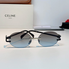 CELINE塞林 凯旋门无框椭圆墨镜|法式复古氛围感拉满🕶小众无框椭圆形镜片,自带90年代复古腔调,镜腿标志性凯旋门金属 CELINE塞林 凯旋门无框椭圆墨镜|法式复古氛围感拉满🕶小众无框椭圆形镜片,自带90年代复古腔调,镜腿标志性凯旋门金属