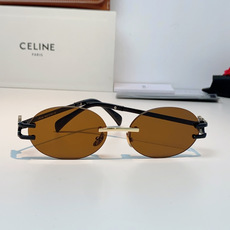CELINE塞林 凯旋门无框椭圆墨镜|法式复古氛围感拉满🕶小众无框椭圆形镜片,自带90年代复古腔调,镜腿标志性凯旋门金属 CELINE塞林 凯旋门无框椭圆墨镜|法式复古氛围感拉满🕶小众无框椭圆形镜片,自带90年代复古腔调,镜腿标志性凯旋门金属