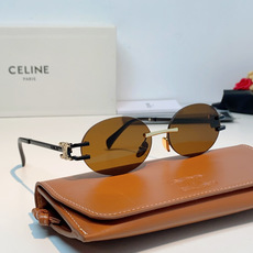 CELINE塞林 凯旋门无框椭圆墨镜|法式复古氛围感拉满🕶小众无框椭圆形镜片,自带90年代复古腔调,镜腿标志性凯旋门金属 CELINE塞林 凯旋门无框椭圆墨镜|法式复古氛围感拉满🕶小众无框椭圆形镜片,自带90年代复古腔调,镜腿标志性凯旋门金属
