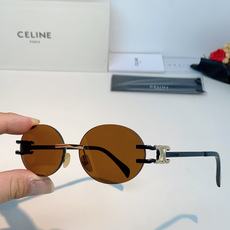 CELINE塞林 凯旋门无框椭圆墨镜|法式复古氛围感拉满🕶小众无框椭圆形镜片,自带90年代复古腔调,镜腿标志性凯旋门金属 CELINE塞林 凯旋门无框椭圆墨镜|法式复古氛围感拉满🕶小众无框椭圆形镜片,自带90年代复古腔调,镜腿标志性凯旋门金属