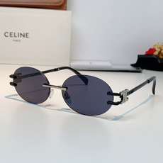 CELINE塞林 凯旋门无框椭圆墨镜|法式复古氛围感拉满🕶小众无框椭圆形镜片,自带90年代复古腔调,镜腿标志性凯旋门金属 CELINE塞林 凯旋门无框椭圆墨镜|法式复古氛围感拉满🕶小众无框椭圆形镜片,自带90年代复古腔调,镜腿标志性凯旋门金属
