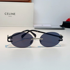 CELINE塞林 凯旋门无框椭圆墨镜|法式复古氛围感拉满🕶小众无框椭圆形镜片,自带90年代复古腔调,镜腿标志性凯旋门金属 CELINE塞林 凯旋门无框椭圆墨镜|法式复古氛围感拉满🕶小众无框椭圆形镜片,自带90年代复古腔调,镜腿标志性凯旋门金属