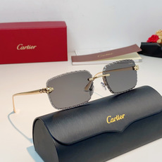 Cartier卡地亚 豹子无框切边墨镜,贵气感直接拉满🖤,精致钻石切边镜片,棱角闪耀通透高级标志性豹头金属饰件,野性又优 Cartier卡地亚 豹子无框切边墨镜,贵气感直接拉满🖤,精致钻石切边镜片,棱角闪耀通透高级标志性豹头金属饰件,野性又优