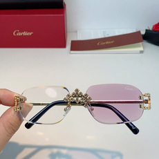 Cartier 卡地亚镶钻无框太阳镜|贵气氛围感天花板✨经典无框椭圆镜片,轻盈上脸无负重感 中梁立体镶钻豹头装饰,镜尾马 Cartier 卡地亚镶钻无框太阳镜|贵气氛围感天花板✨经典无框椭圆镜片,轻盈上脸无负重感 中梁立体镶钻豹头装饰,镜尾马